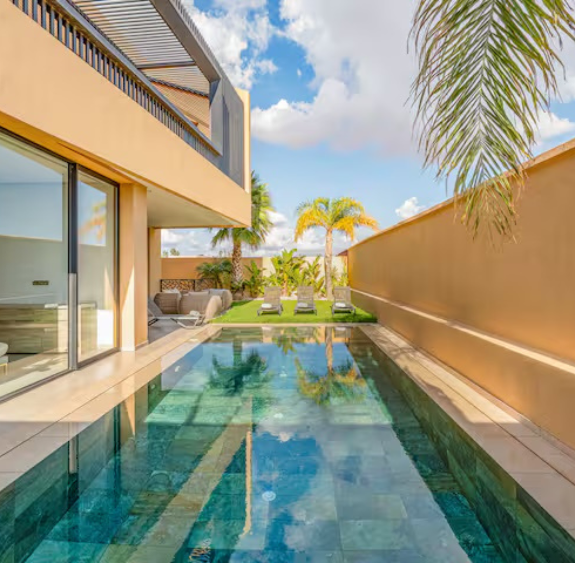 piscine dans la villa kasori marrakech